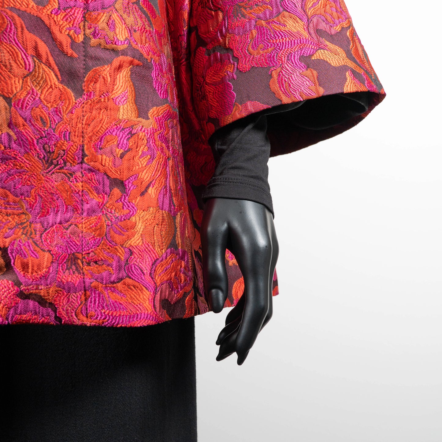 Abbey Coat - Opulent Floral Jacquard