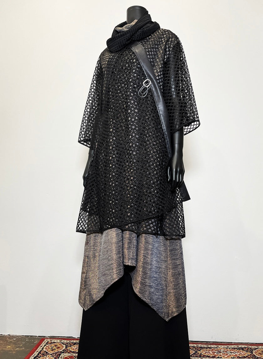 Black lace mesh coat black lace jacket swing coat evening coat stylish clothing handmade in melbourne classy elegant clothing timeless pieces timeless clothing classic style unique clothing unique style ageless style luxe fabrics statement clothing statement style clothing womens clothing made in australia eloise the label