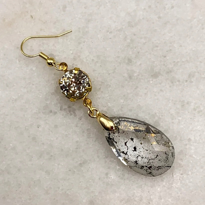 Balenciaga Crystal Drop Earrings