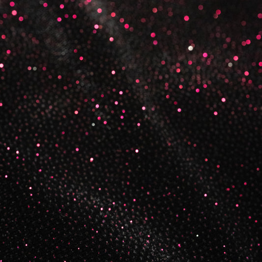 Flared Pant - Black Velvet With Pink Sparkle
