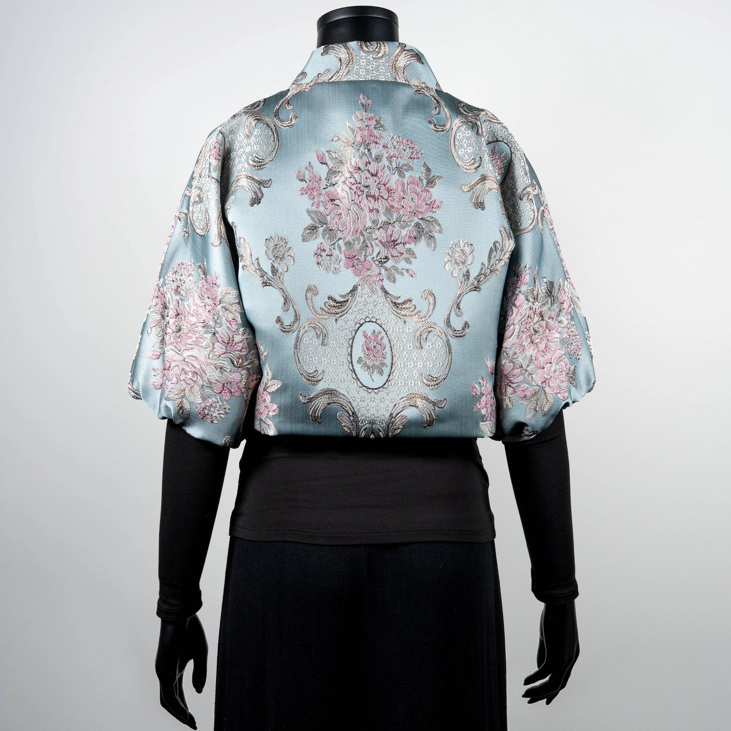 Bolero Jacket - Soft Floral Jacquard