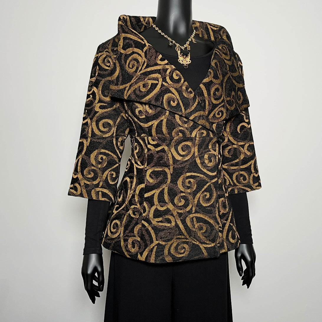 Clasique Jacket - Golden Swirl
