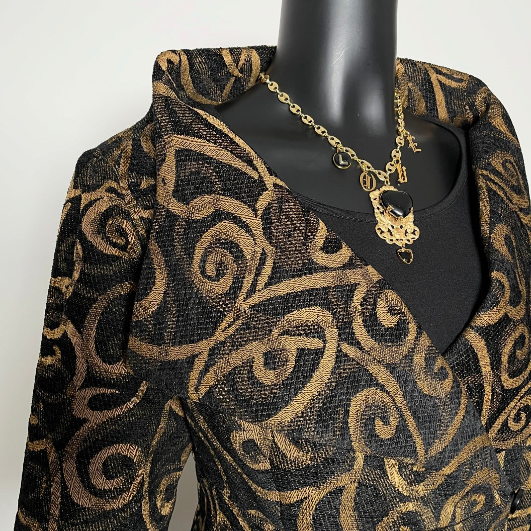 Clasique Jacket - Golden Swirl