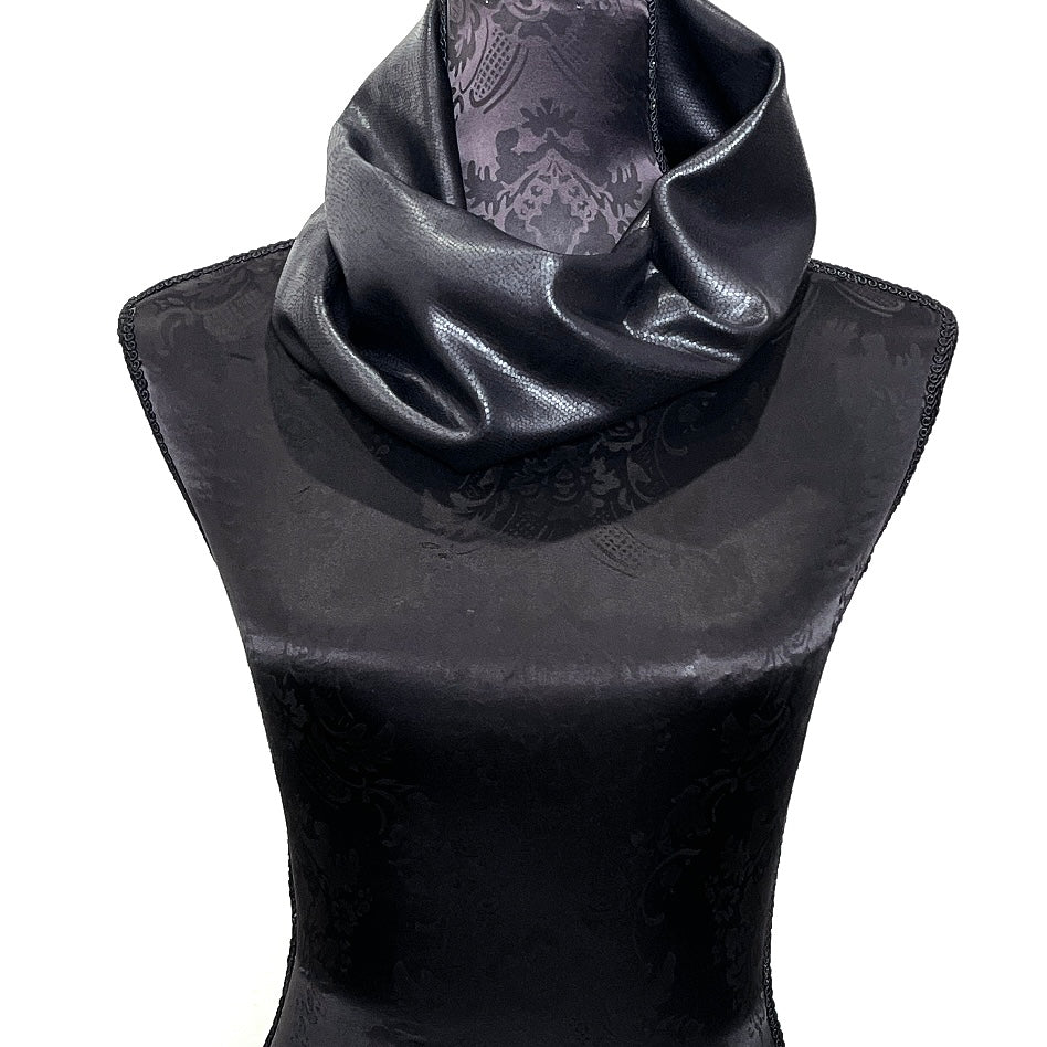 Loop scarf infinity scarf faux leather made in melbourne eloise the label