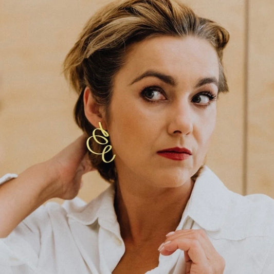 Gold Collect Stud Earrings