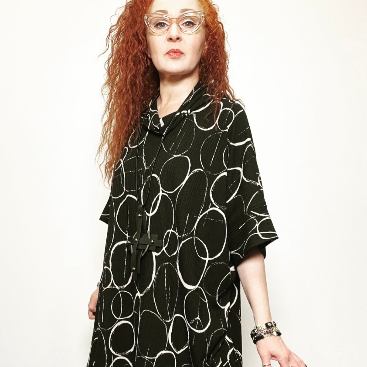 Ebony Tunic - Circles