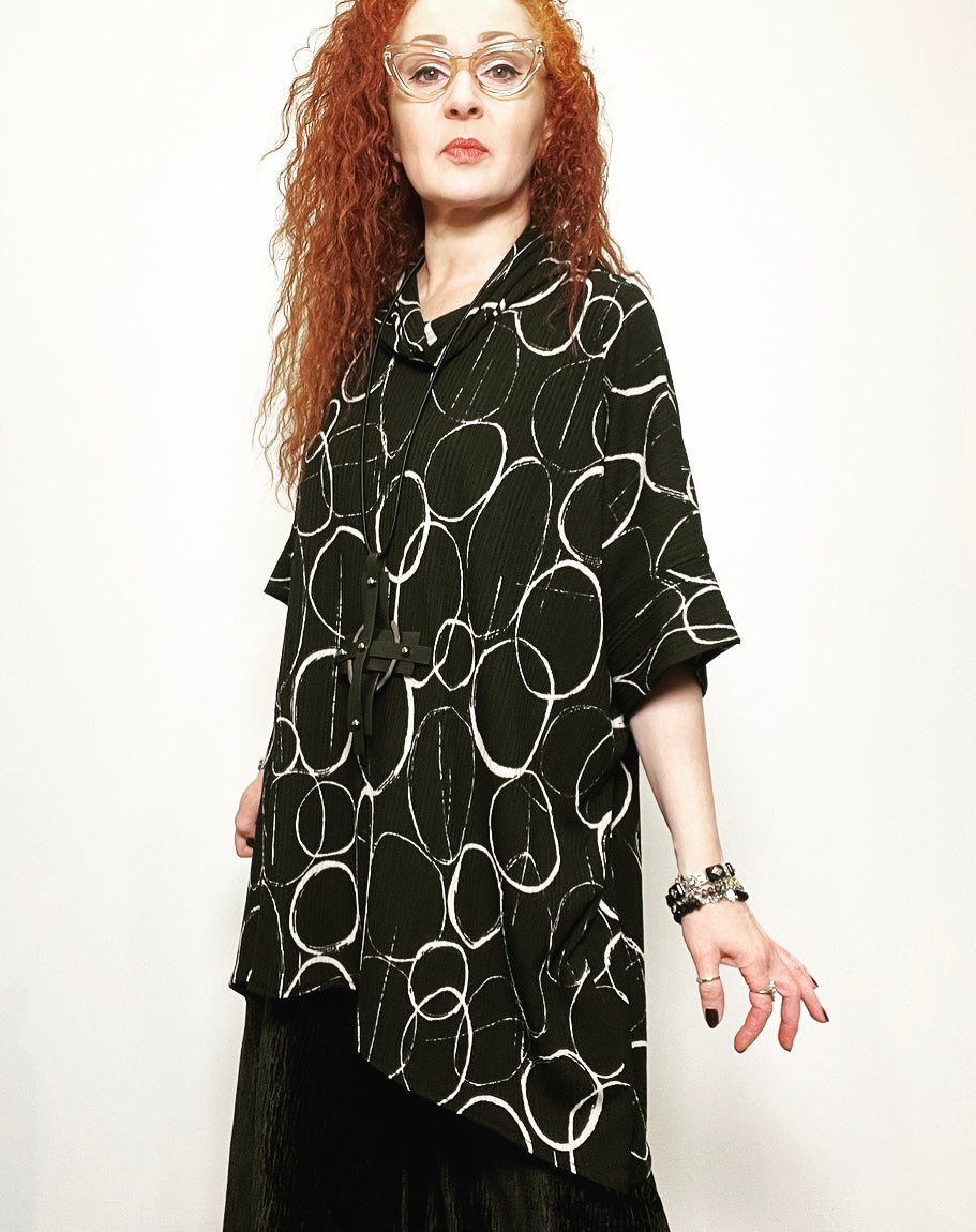 Ebony Tunic - Circles