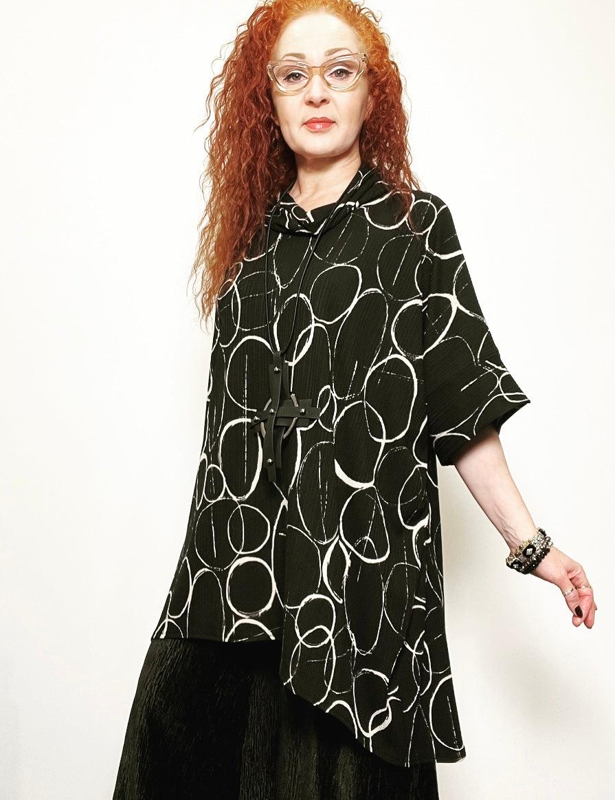 Ebony Tunic - Circles