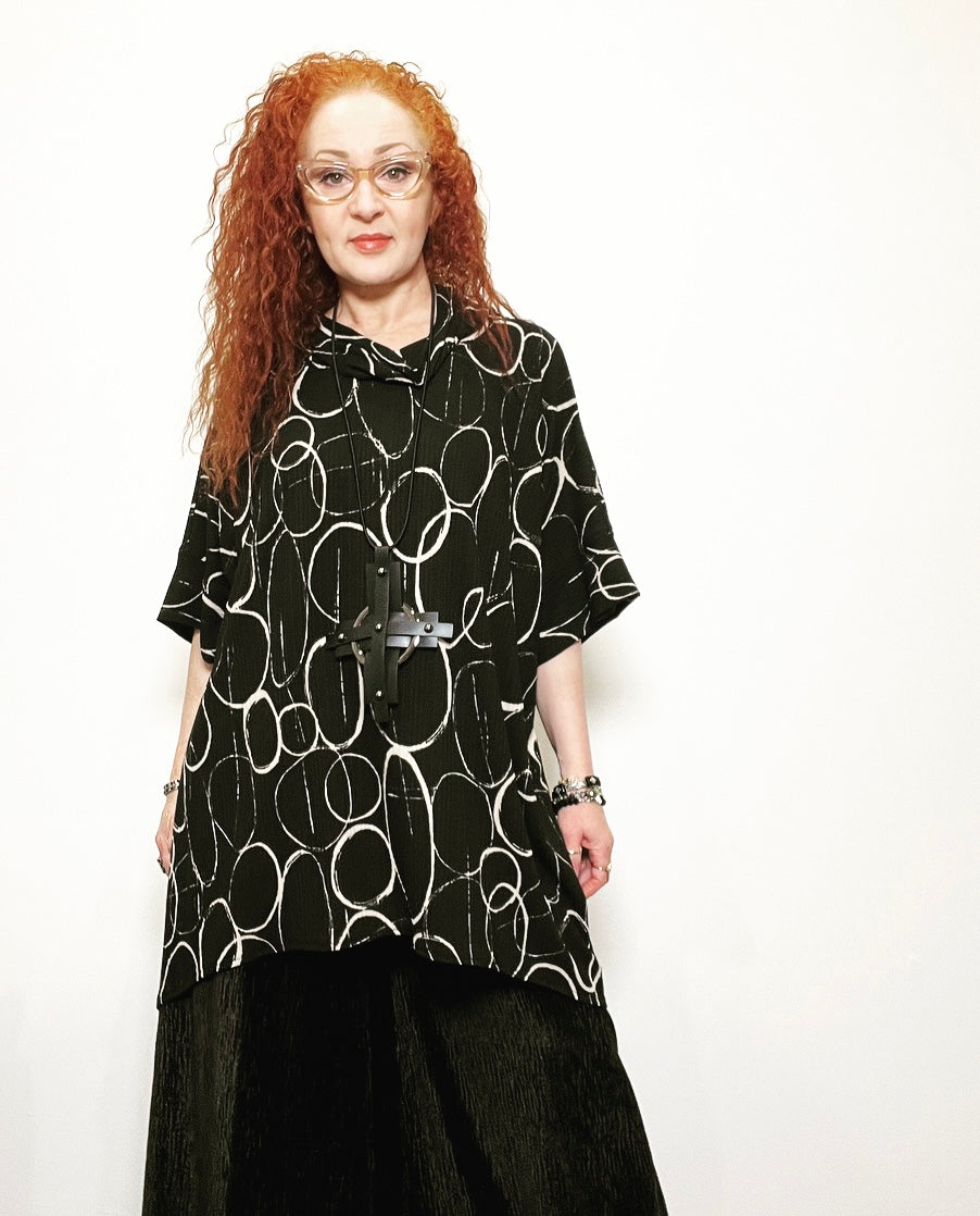 Ebony Tunic - Circles