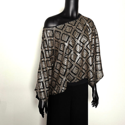 gold sequin top evening wear event wear made in melbourne eloise the label