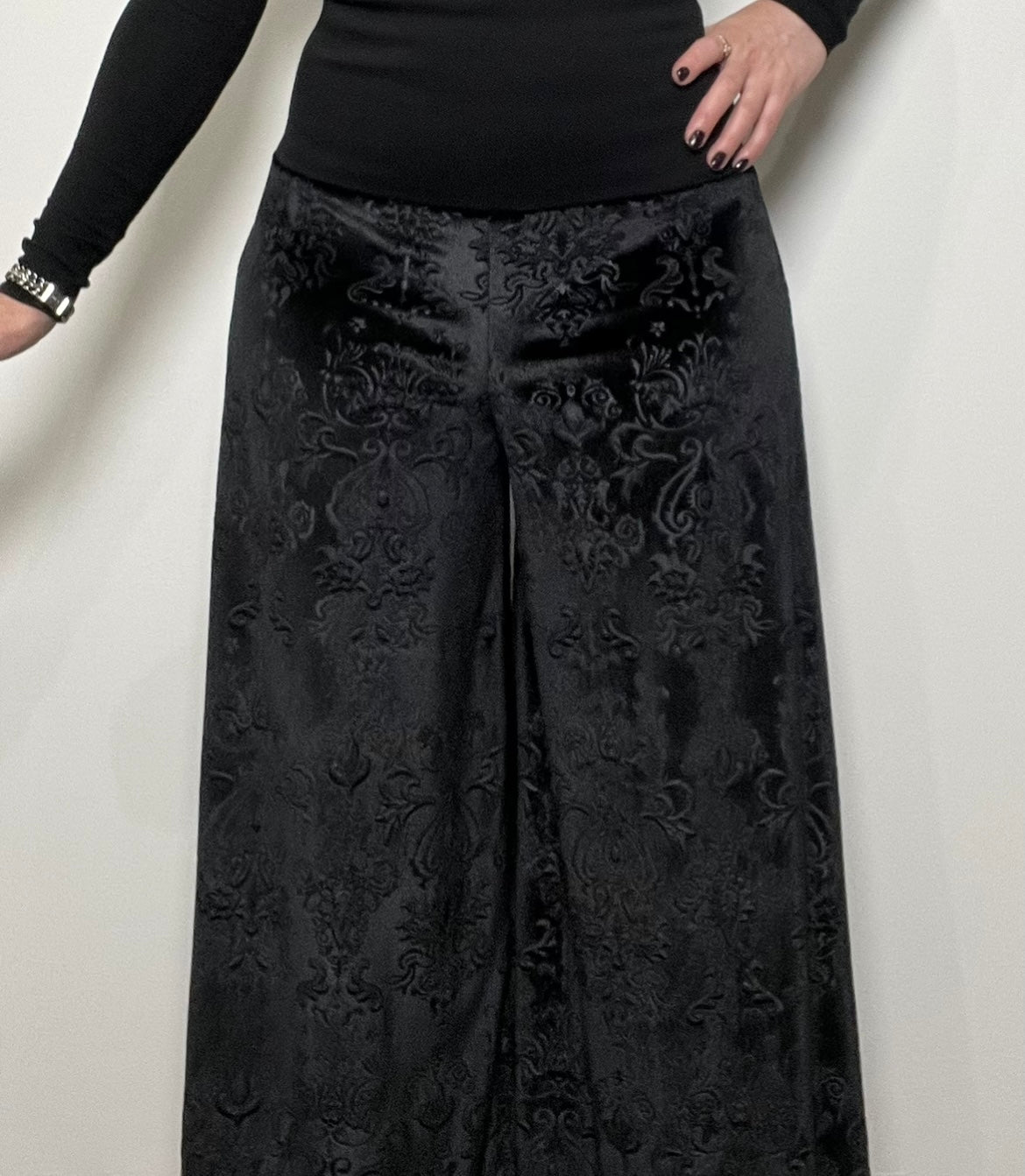 black velvet pant palazzo pant flare pant black velvet pants ladies apparel high waisted pant stylish clothing handmade in melbourne classy elegant clothing timeless pieces timeless clothing classic style unique clothing unique style ageless style luxe fabrics statement clothing statement style evening style clothing womens clothing made in australia eloise the label