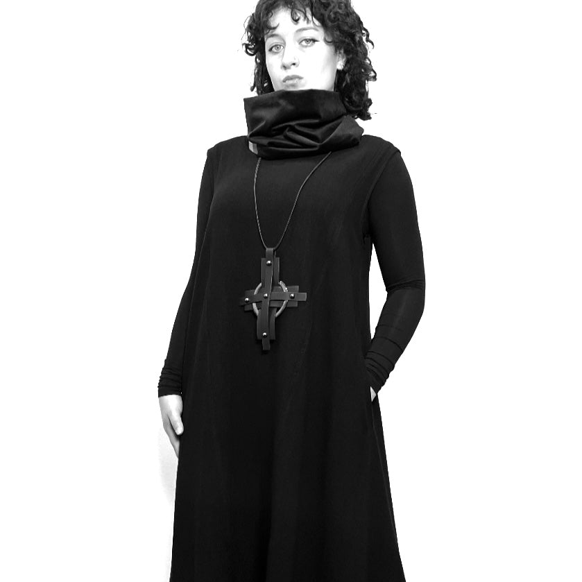 black velvet infinity loop scarf made in melbourne eloise the label