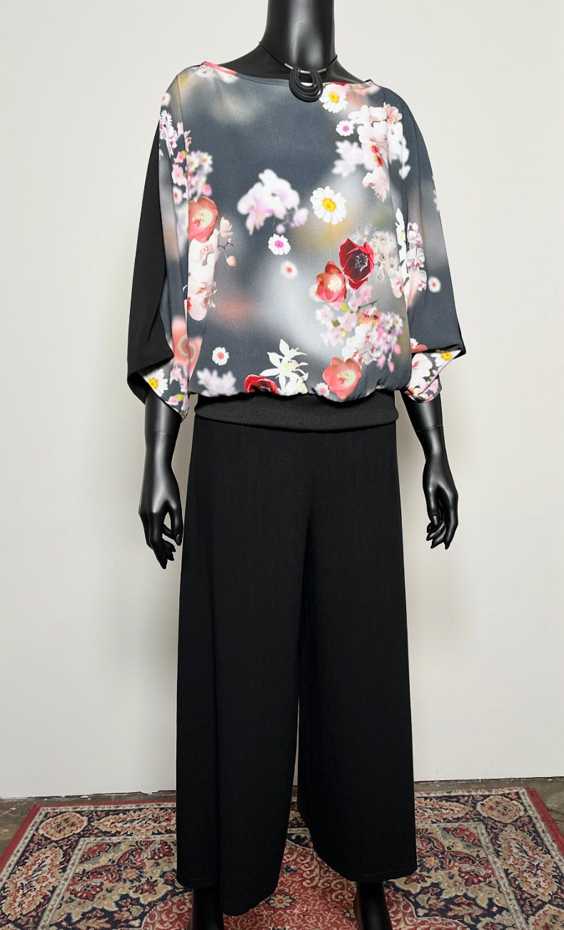 Louisa Top - Digital Print Floral