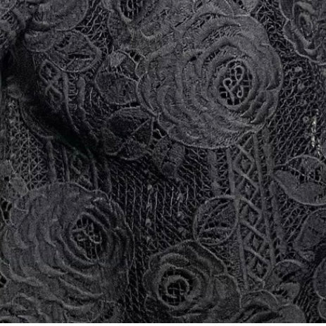 Wide Leg Pant - Luxe Black Lace