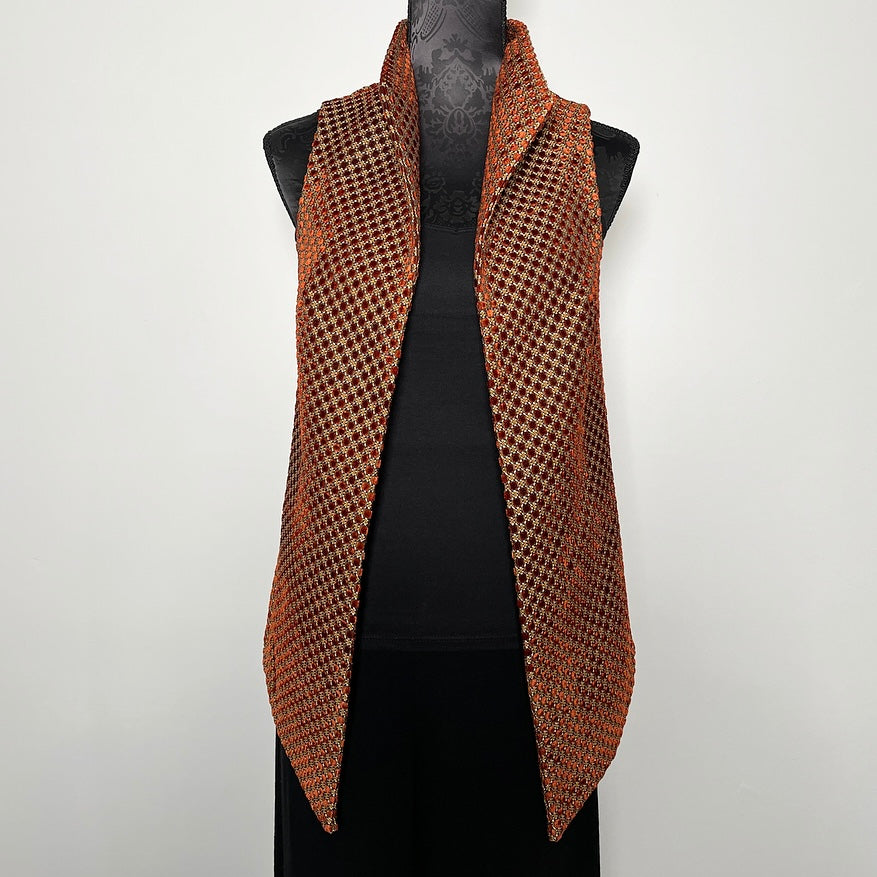 Natalia Vest - Limited edition - Winter auburn velvet