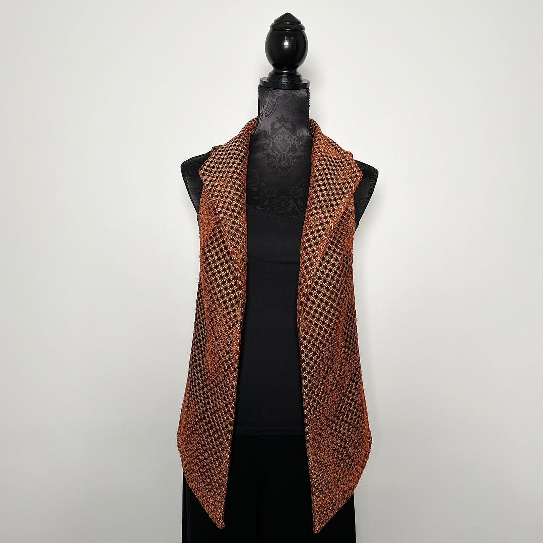 Natalia Vest - Limited edition - Winter auburn velvet