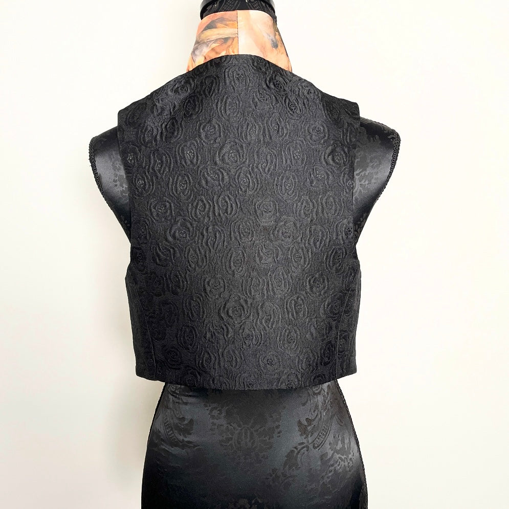 womans vest waistcoat with angelic design made in melbourne