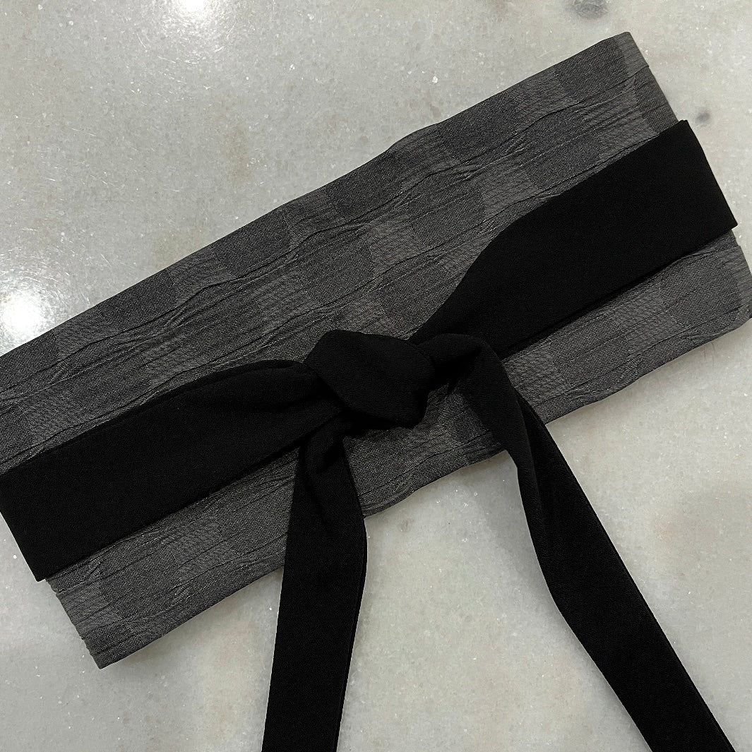 obi belt grey brocade jacquard melbourne made ladies clothing stylish clothing handmade in melbourne classy elegant clothing timeless pieces timeless clothing classic style unique clothing unique style ageless style luxe fabrics statement clothing statement style evening style womens clothing australian made clothing made in australia eloise the label
