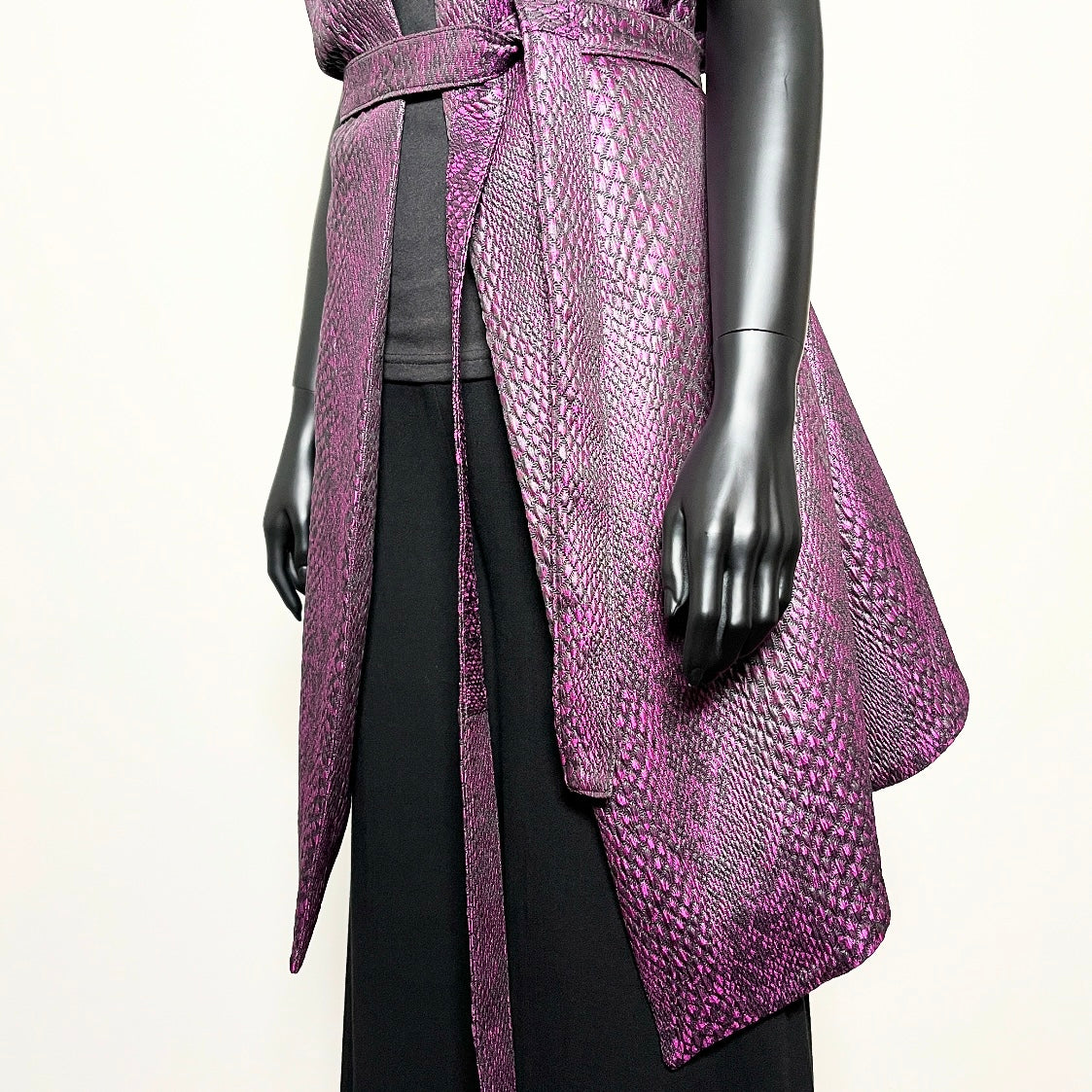 Purple Snakeskin Longline Vest - One Of A Kind