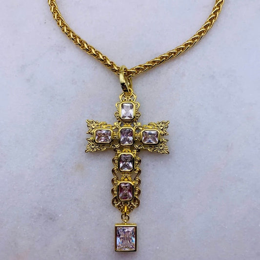 Provenance Gold Cross Necklace