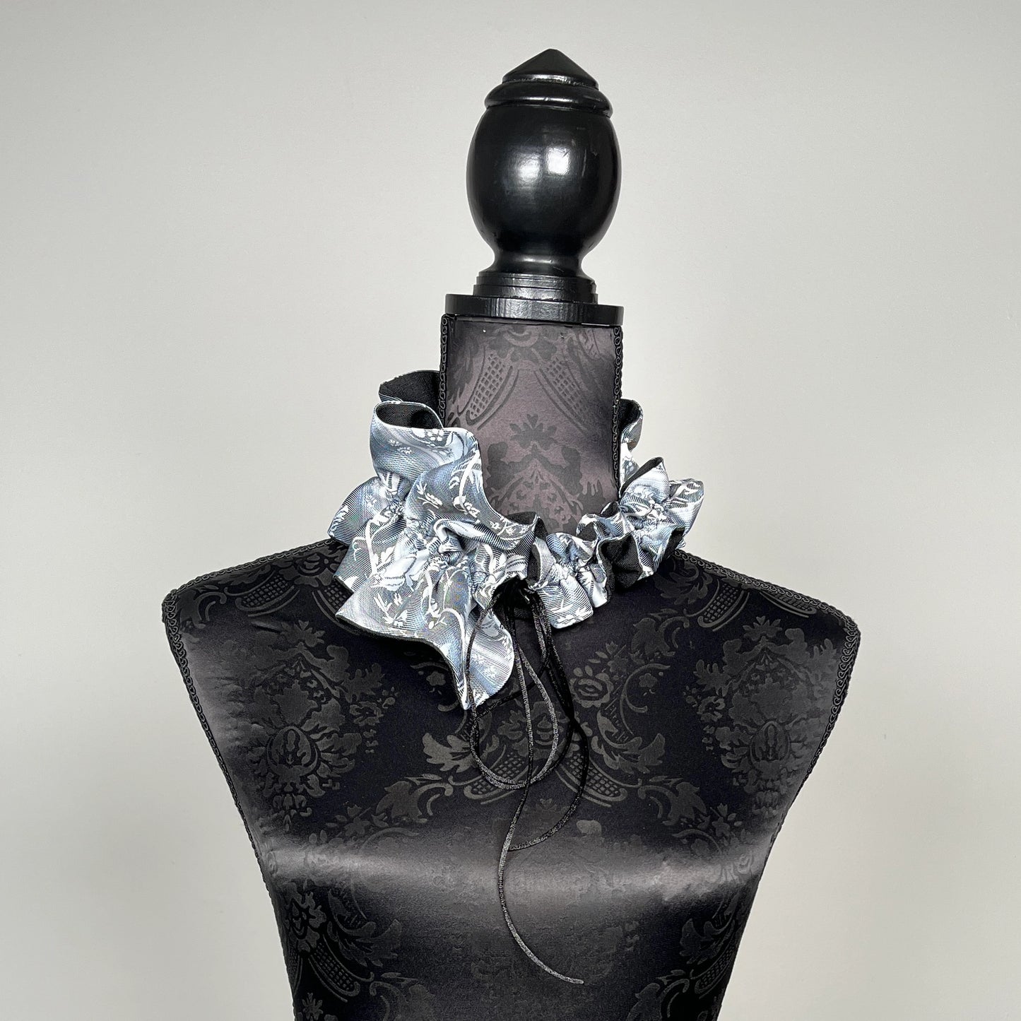 Ruffle Scarf - Upcycled Vintage Tie