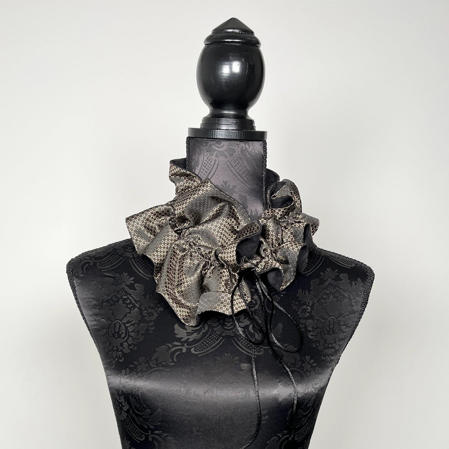 Ruffle Scarf - Upcycled Vintage Tie