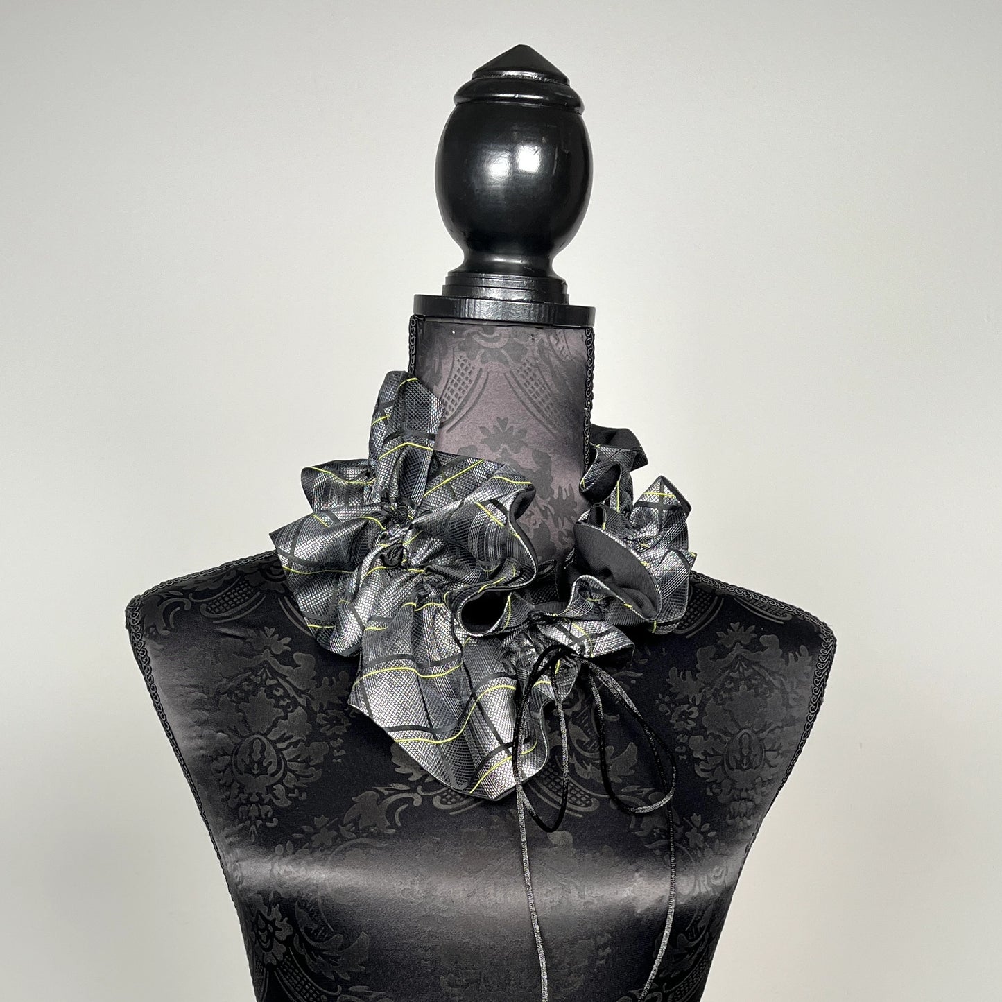 Ruffle Scarf - Upcycled Vintage Silk Tie