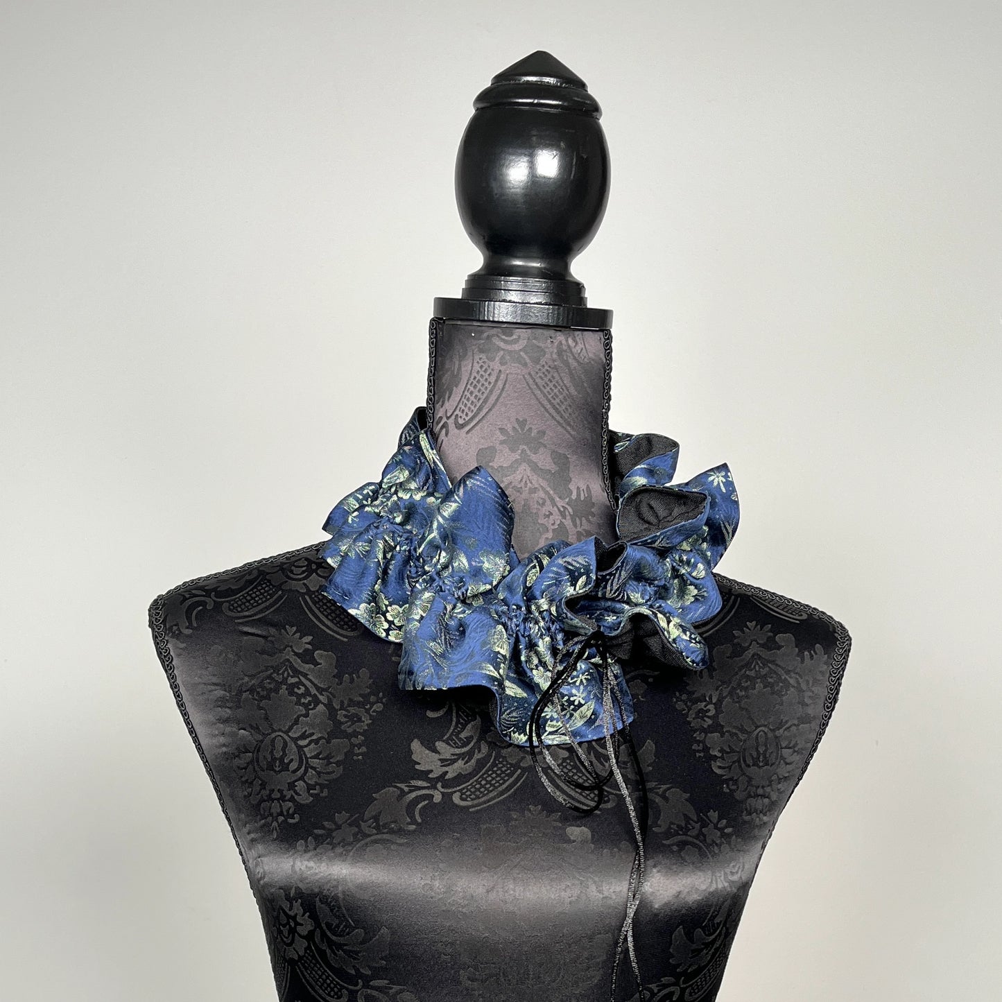 Ruffle Scarf - Upcycled Vintage Silk Tie
