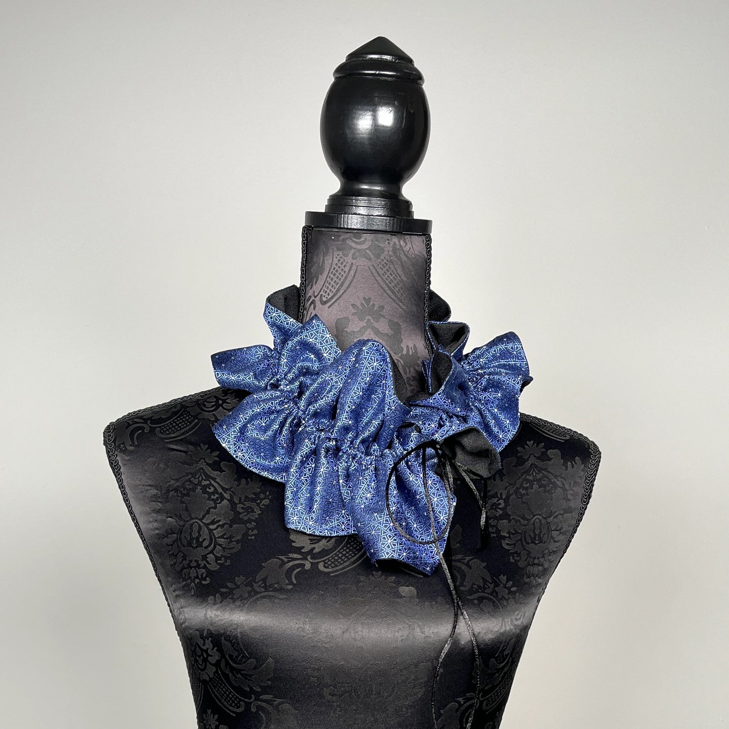 Ruffle Scarf - Upcycled Vintage Silk Tie