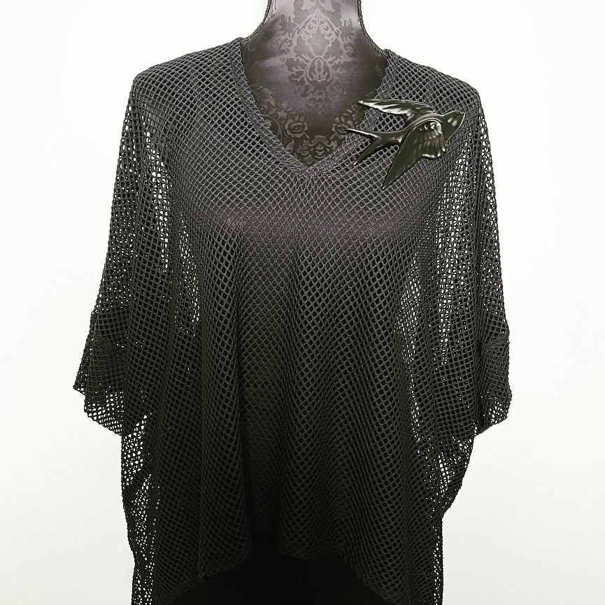 black resin swallow brooch necklace handmade in melbourne made jewellery statement jewelry bold accessory eloise the label