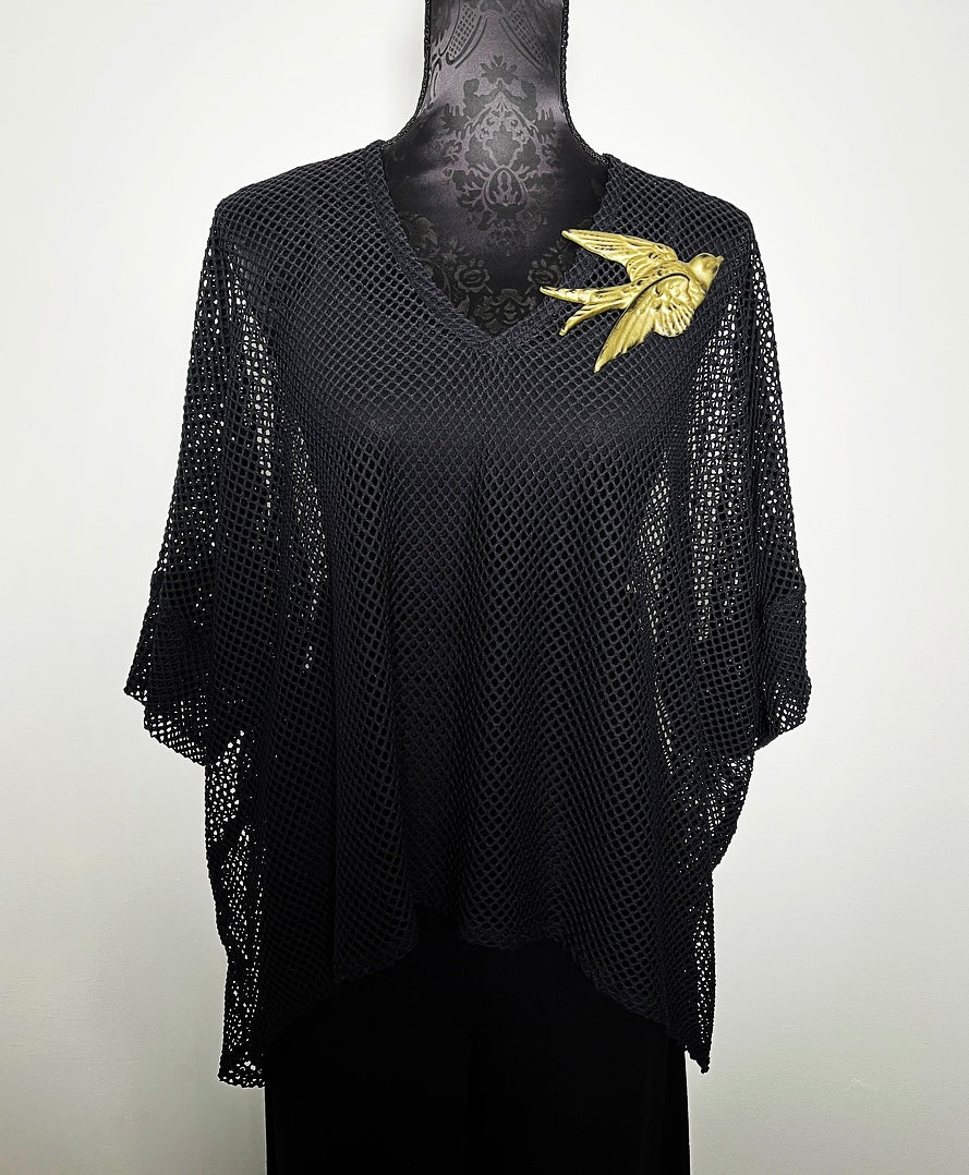 gold resin swallow brooch necklace handmade in melbourne made jewellery statement jewelry bold accessory eloise the label