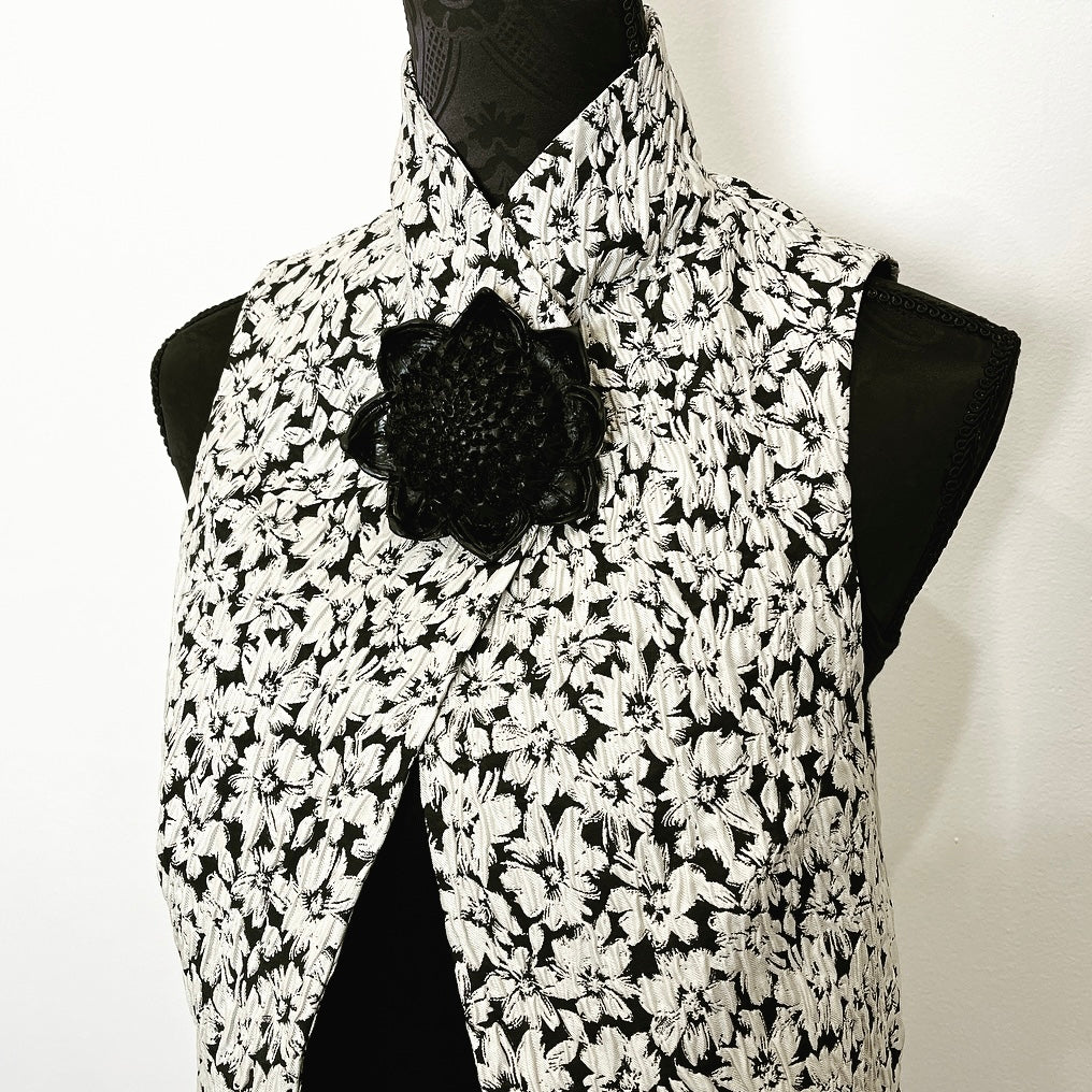 waratah black resin brooch statement brooch jewellery handmad in melbourne made jewellery bold eloise the label