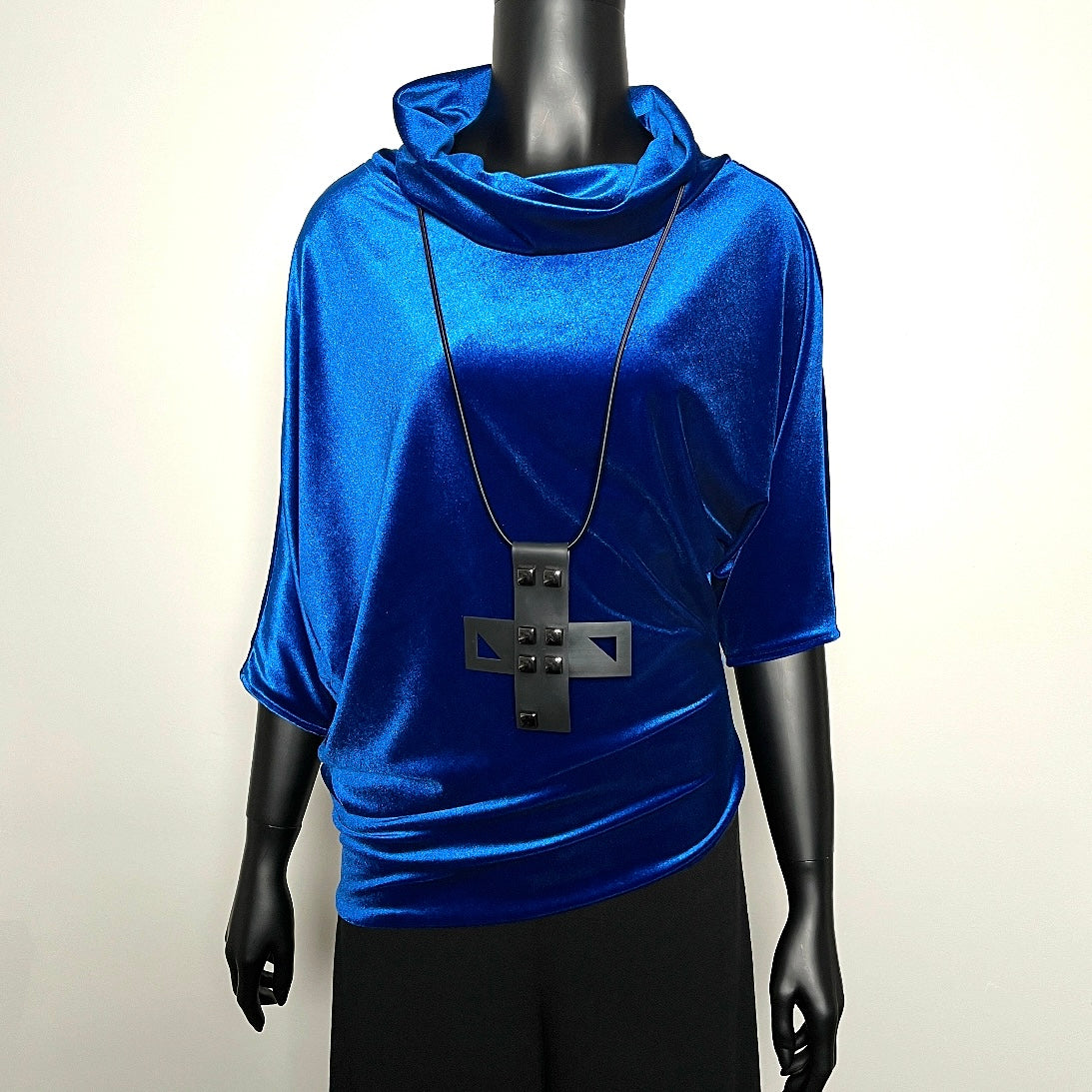 blue velvet top evening top made in melboune eloise the label