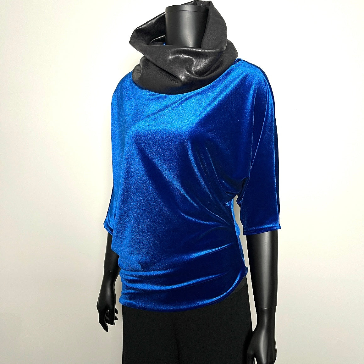 blue velvet top evening top made in melboune eloise the label