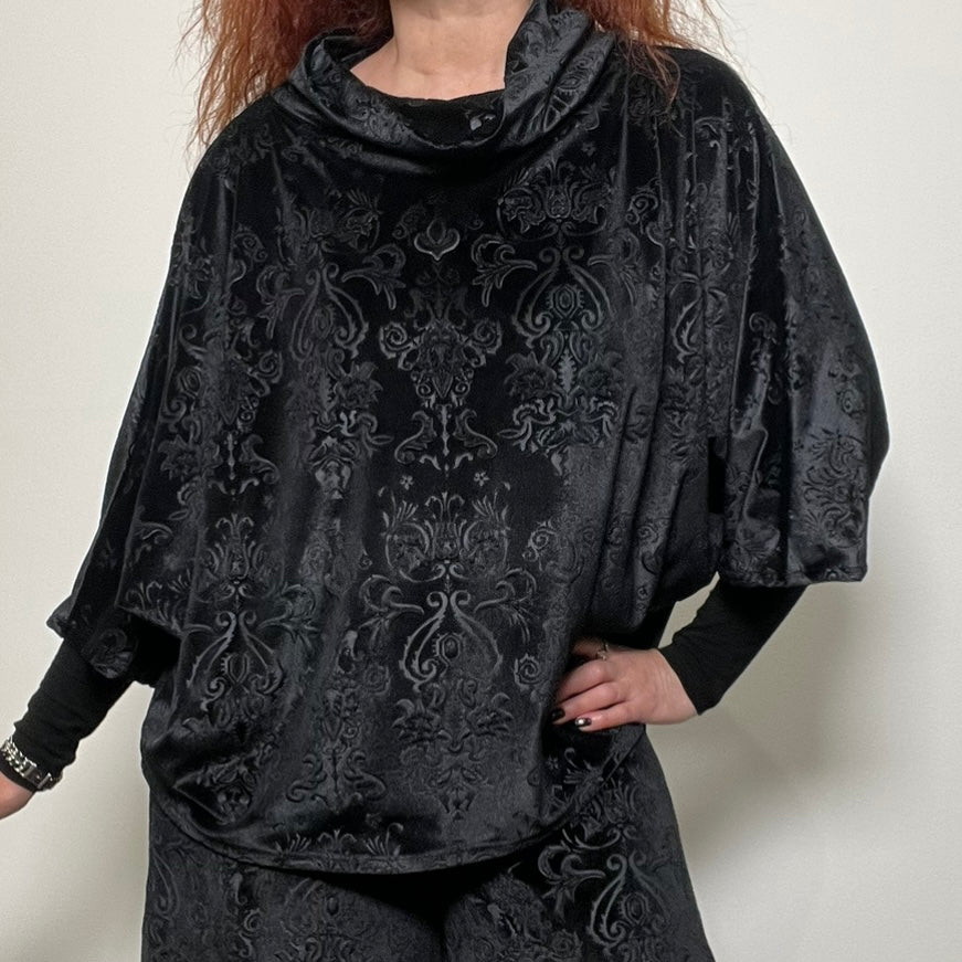 black velvet top ladies top womens apparel stylish clothing handmade in melbourne classy elegant clothing timeless pieces timeless clothing classic style unique clothing unique style ageless style luxe fabrics statement clothing statement style clothing womens clothing made in australia eloise the label