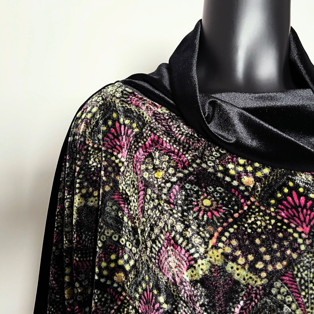 velvet top womens evening top batwing sleeve relaxed fit evening wear melbourne made eloise the label