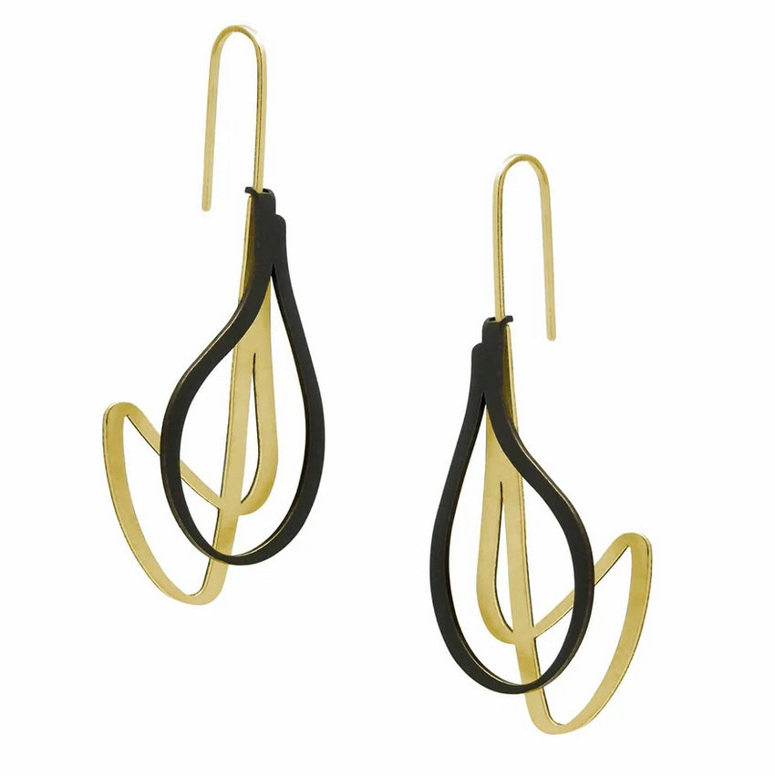 drop earrings handmade statement earrings gold handmade in melbourne australian made jewellery eloise the label