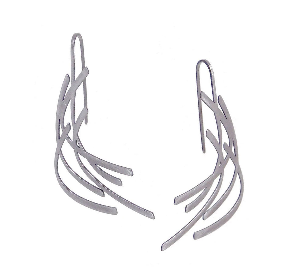 handmade statement earrings gold handmade in melbourne australian made jewellery eloise the label