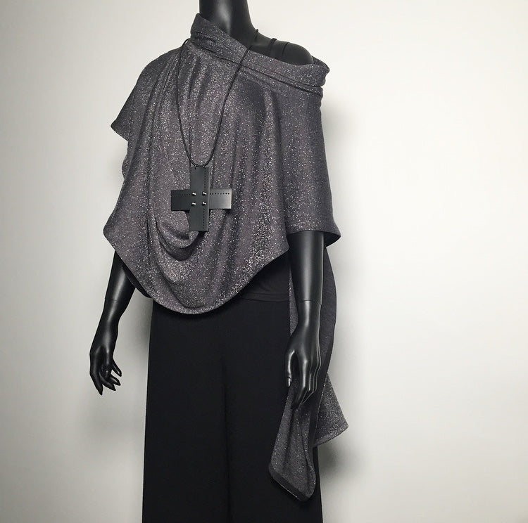 womens wrap ladies apparel stylish clothing handmade in melbourne classy elegant clothing timeless pieces timeless clothing classic style unique clothing unique style ageless style luxe fabrics statement clothing statement style evening style clothing grey womens clothing made in australia eloise the label