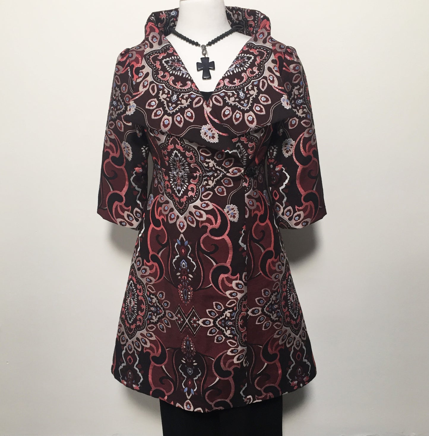 brocade jacket womens jacquard coat dress ladies apparel stylish clothing handmade in melbourne classy elegant clothing timeless pieces timeless clothing classic style unique clothing unique style ageless style luxe fabrics statement clothing statement style evening style clothing floral jacquard jacket womens clothing made in australia eloise the label