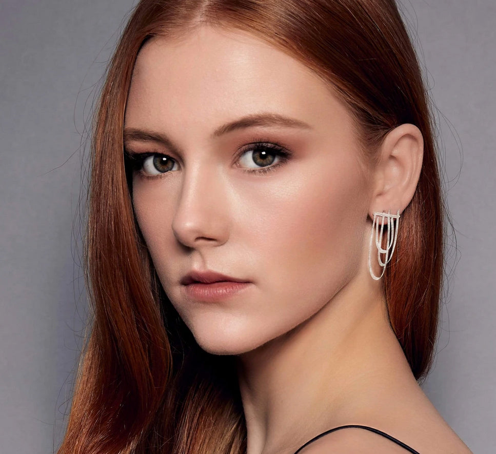 handmade statement earrings gold handmade in melbourne australian made jewellery eloise the label