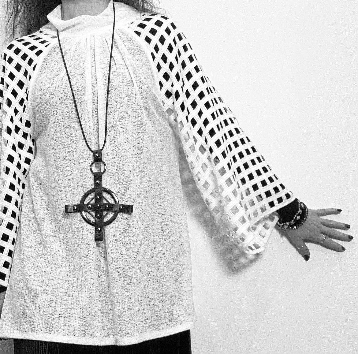 white mesh top relaxed fit over sized top raglan sleeve white knit top ladies apparel stylish clothing handmade in melbourne classy elegant clothing timeless pieces timeless clothing classic style unique clothing unique style ageless style luxe fabrics statement clothing statement style evening style clothing womens clothing made in australia eloise the label