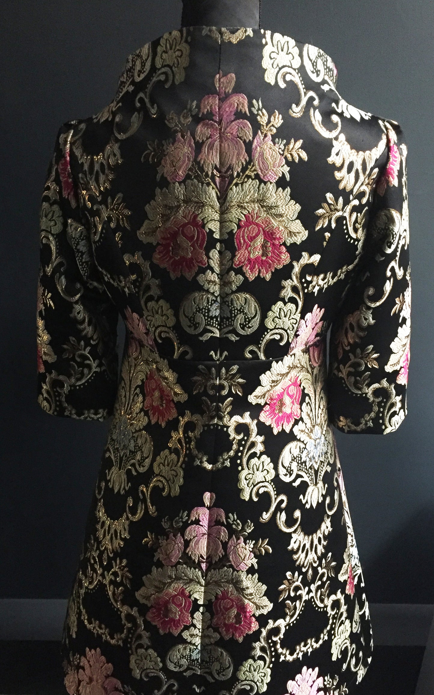 brocade jacket coat dress ladies apparel stylish clothing handmade in melbourne classy elegant clothing timeless pieces timeless clothing classic style unique clothing unique style ageless style luxe fabrics statement clothing statement style evening style clothing floral brocade jacket womens clothing made in australia eloise the label