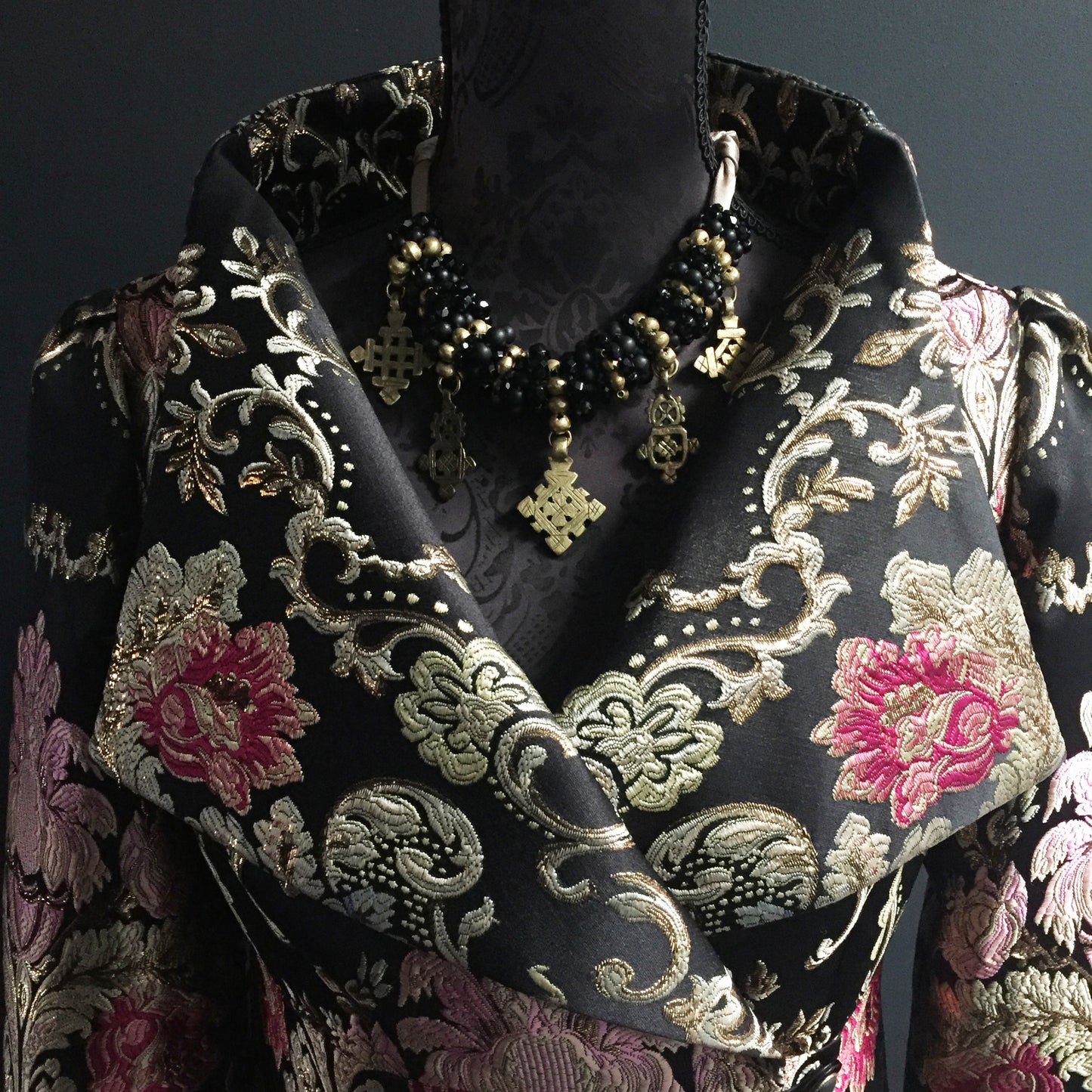 brocade jacket coat dress ladies apparel stylish clothing handmade in melbourne classy elegant clothing timeless pieces timeless clothing classic style unique clothing unique style ageless style luxe fabrics statement clothing statement style evening style clothing floral brocade jacket womens clothing made in australia eloise the label