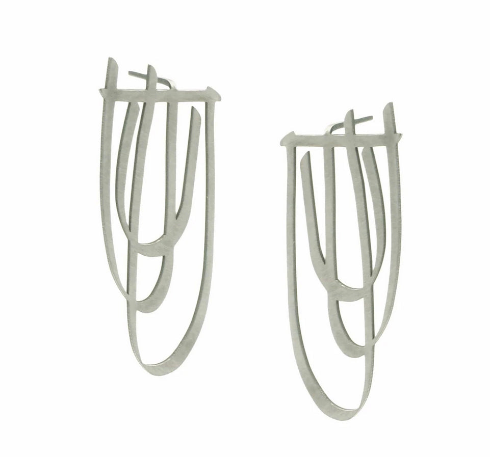 handmade statement earrings gold handmade in melbourne australian made jewellery eloise the label