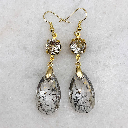 Balenciaga Crystal Drop Earrings