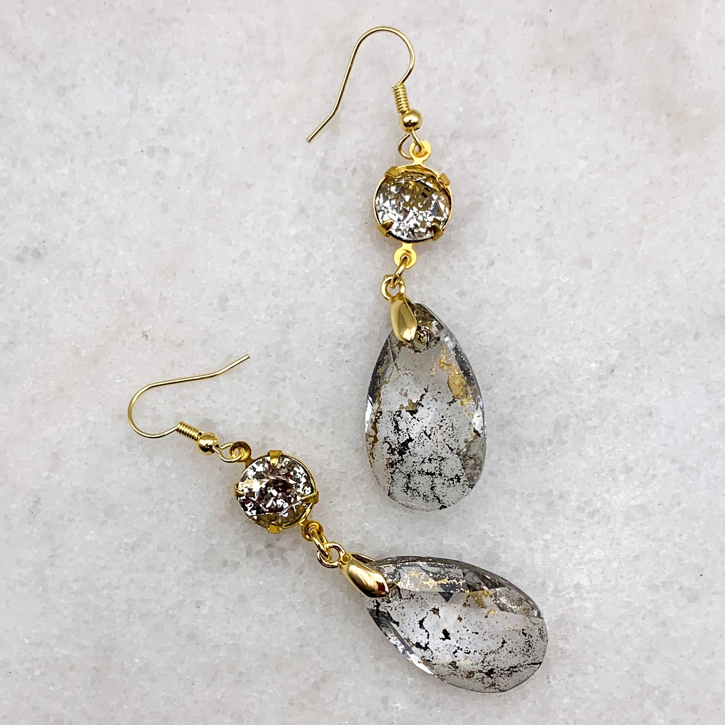 Balenciaga Crystal Drop Earrings