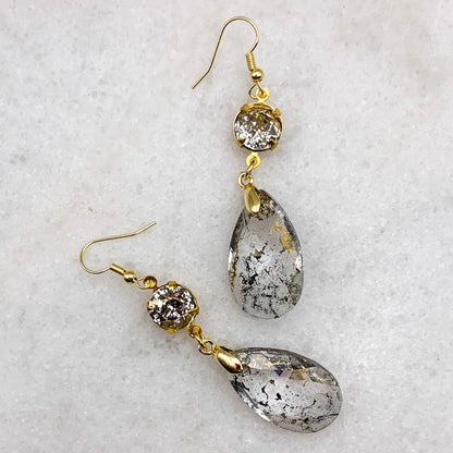 Balenciaga Crystal Drop Earrings