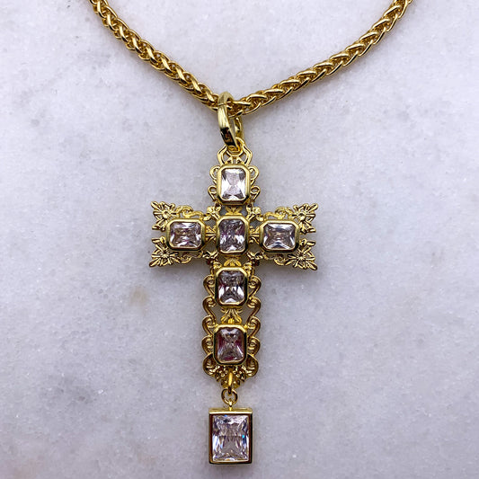 Provenance Gold Cross Necklace