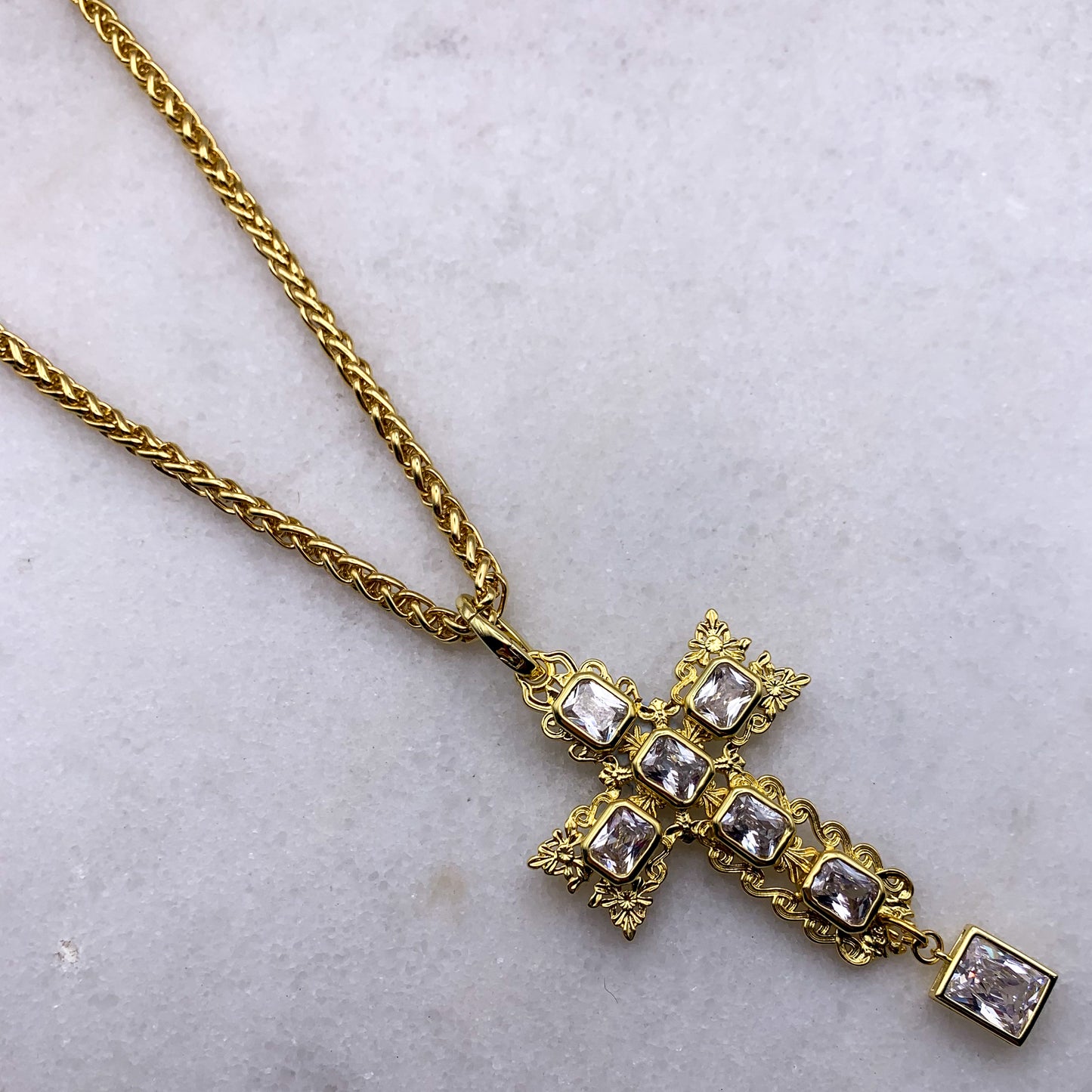 Provenance Gold Cross Necklace